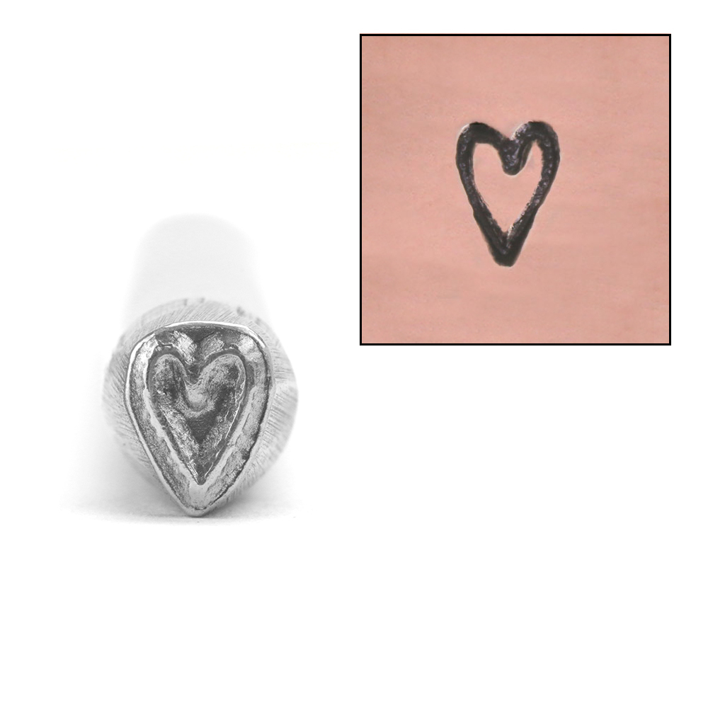 Metal Stamping Tools Long Heart Metal Design Stamp
